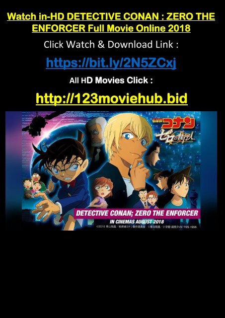 Download Watch Detective Conan Zero The Enforcer Full Movie 2018 FREE