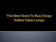 The Right Place To Buy Cheap Online Table Lamps