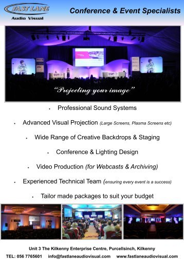 Conference & Event Specialists - Fast Lane Audio Visual