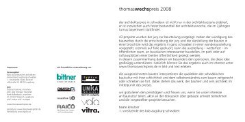 Thomas Wechs Preis 2008 (pdf) - ESTA