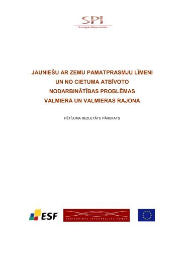 I. Ekspertu interviju rezultÄtu apkopojums