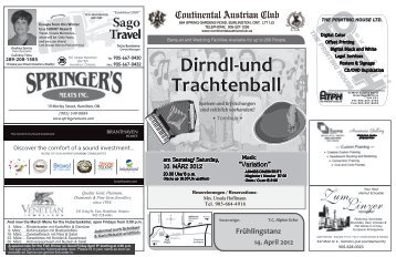 Dirndl-und Trachtenball Dirndl-und Trachtenball - Continental ...