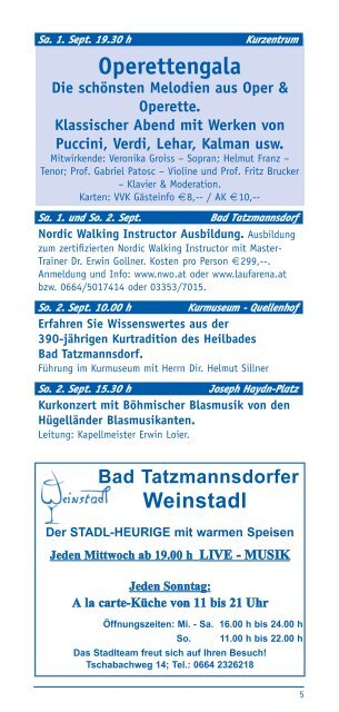 Monatsprogramm als herunterladen - Bad Tatzmannsdorf ...