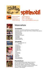 Spielmobil-Materialliste - Arbeiterwohlfahrt Kreisverband Ortenau e.V.