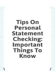 Tips On Personal Statement Checking_ Important Things To Know