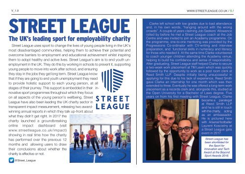 Showcasing the Sport for Development sector - Autumn 2018