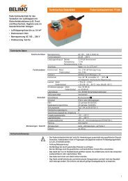 Technisches Datenblatt Federrücklaufantrieb TF230 - Belimo