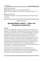 Bewegte Bilder zaubern â Video und Computer im Unterricht.