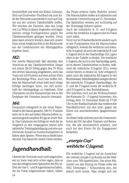 ATSV Kurier - ATSV Saarbrücken