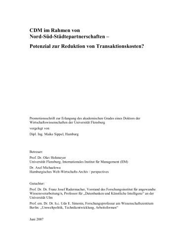 Potenzial zur Reduktion von Transaktionskosten? - Zentrale ...