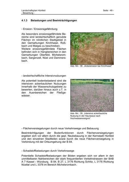 4 Erfassung und Bewertung der aktuellen und künftigen ... - Hünfeld