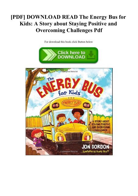 The Energy Bus ~ for kids ~ Bulletin Board Set by Meet G in the Middle