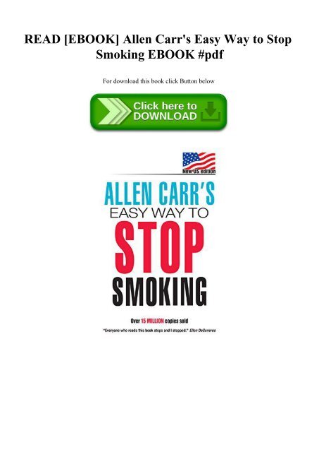 carr allen carr easy way to stop smoking free pdf carr allen carr easy way to stop smoking free pdf