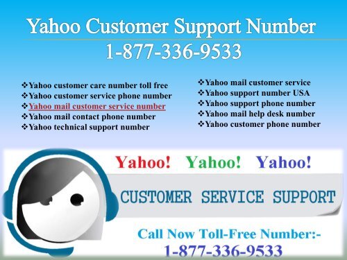 Yahoo Customer 1877-503-0107 | Support Phone Number 