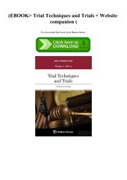 (EBOOK Trial Techniques and Trials + Website companion (E.B.O.O.K. DOWNLOAD^