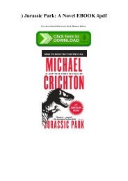 ^READ) Jurassic Park A Novel EBOOK #pdf