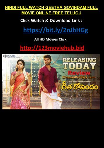 T-E-L-U-G-U BOLLY WATCH GEETHA GOVINDAM FULL MOVIE ONLINE FREE 2018 HINDI