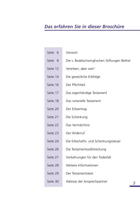 Broschüre Testament (PDF) - v. Bodelschwinghsche Stiftungen Bethel