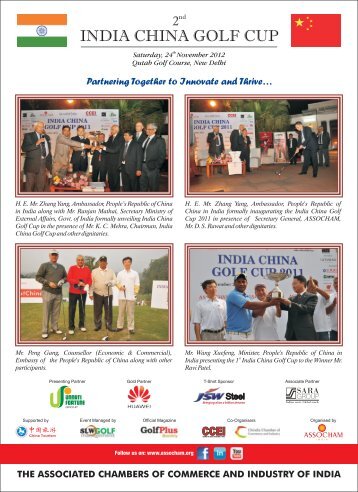 INDIA CHINA GOLF CUP - The Associated Chambers of Commerce ...