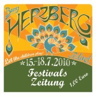 Donnerstag - Burg Herzberg Festival