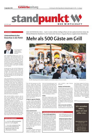 Standpunkt 469, 7.9.2018
