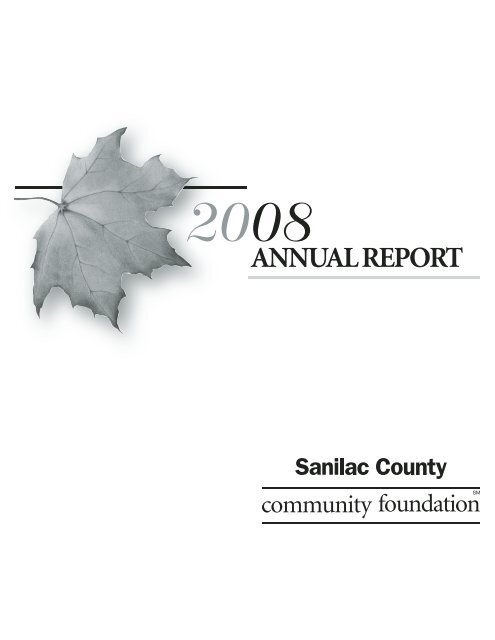 2008 - Sanilac County Community Foundation