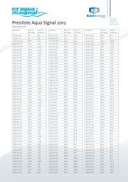 Aqua Signal Preisliste 2012 - BUKH Bremen