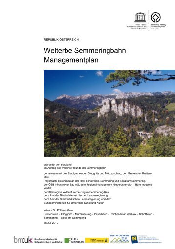 Welterbe Semmeringbahn Managementplan (PDF, 4,24 MB) - Die ...