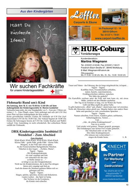 Kurier Isenbüttel August 2018