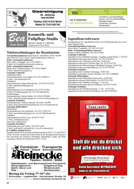 Kurier Isenbüttel August 2018