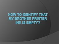 The Right Way To Identify That Brother Printer Ink Is Empty