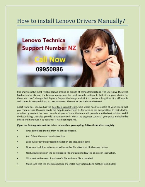 lenovo support drivers