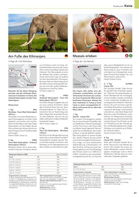 Östliches Afrika & Kongo 2018/19