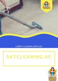 Carpet Cleaning Services Dubai - SKT Cleaning