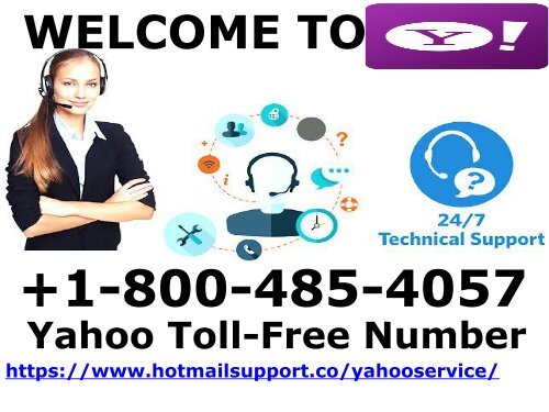 Yahoo Toll Free Number+1800-485-4057 Yahoo Tech Support 
