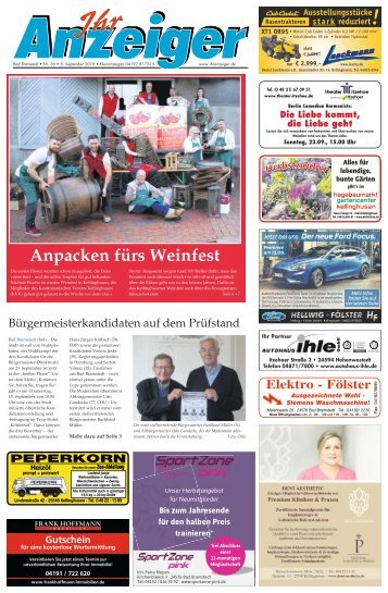 Ihr Anzeiger Bad Bramstedt 36 2018