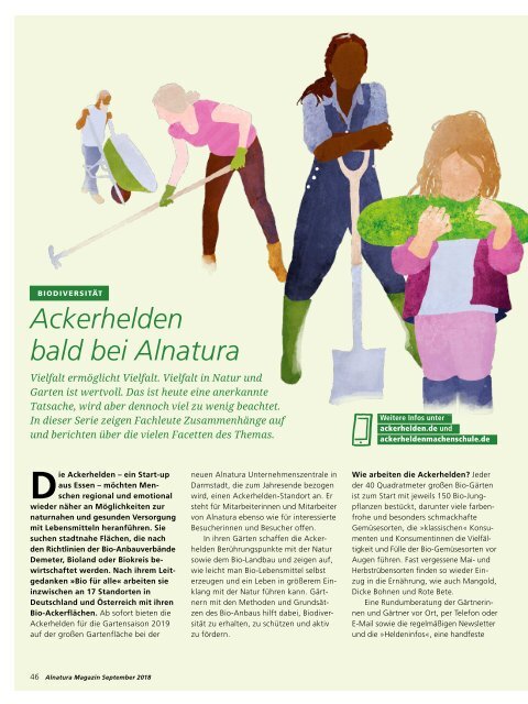 Alnatura Magazin September 2018