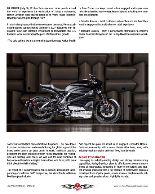 Fast Lane Biker September 2018