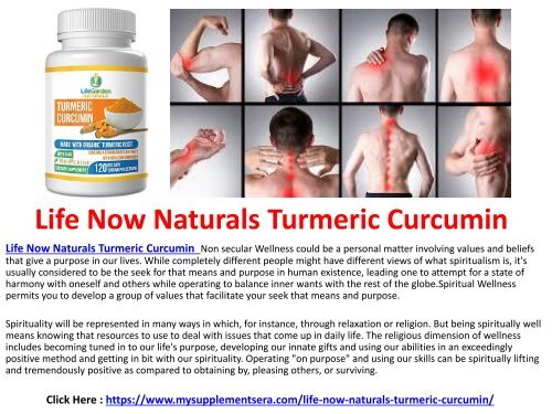  Life Now Naturals Turmeric Curcumin