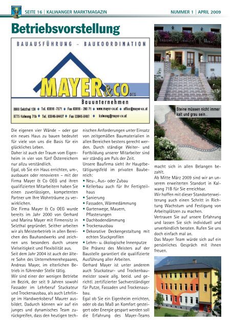 MARKTMAGAZIN - Kalwang