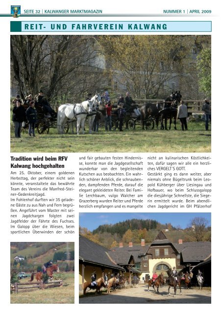 MARKTMAGAZIN - Kalwang