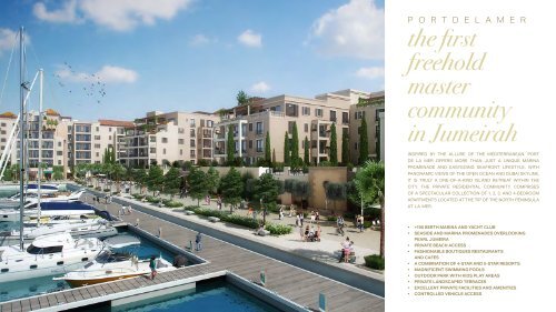 Meraas Le Cote Residences at Port de La Mer Jumeirah Dubai +9714248 3445