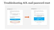 Troubleshooting AOL mail password reset