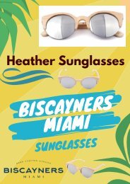 Bamboo Sunglasses at Biscayners | Heather Sunglasses