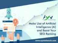 Make Use of Artificial Intelligence and Boost Your SEO Ranking