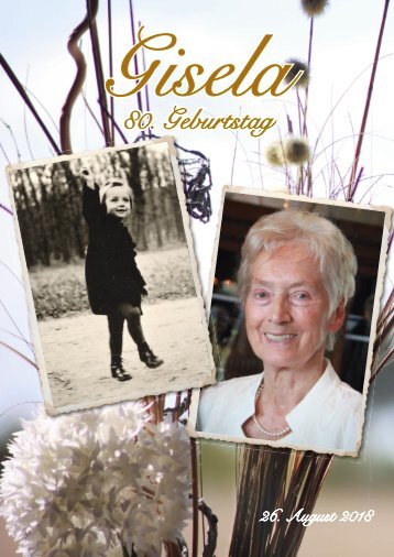 Fotobuch Gisela 80. Geburtstag