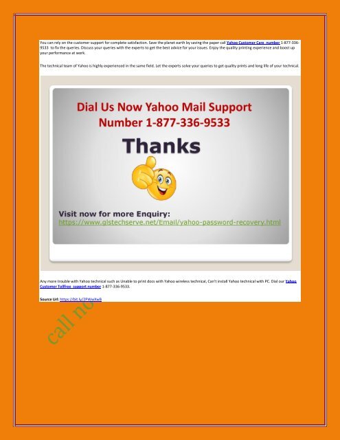 GET HELP YAHOO MAIL 1877-503-0107 CUSTOMER SUPPORT NUMBER 