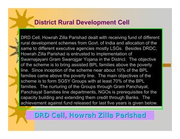 DRD Cell, Howrah Zilla Parishad District Rural Development Cell