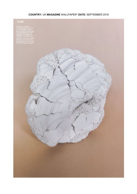 Wallpaper UK Magazine - Simone Pheulpin (september 2018)