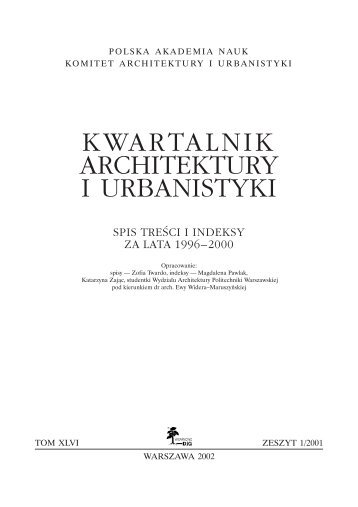 KWARTALNIK ARCHITEKTURY I URBANISTYKI - AlejaHandlowa.eu